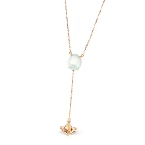 RealJade® "Morning Glory" 18k Rose Gold Genuine Burmese Jadeite Necklace With Diamonds