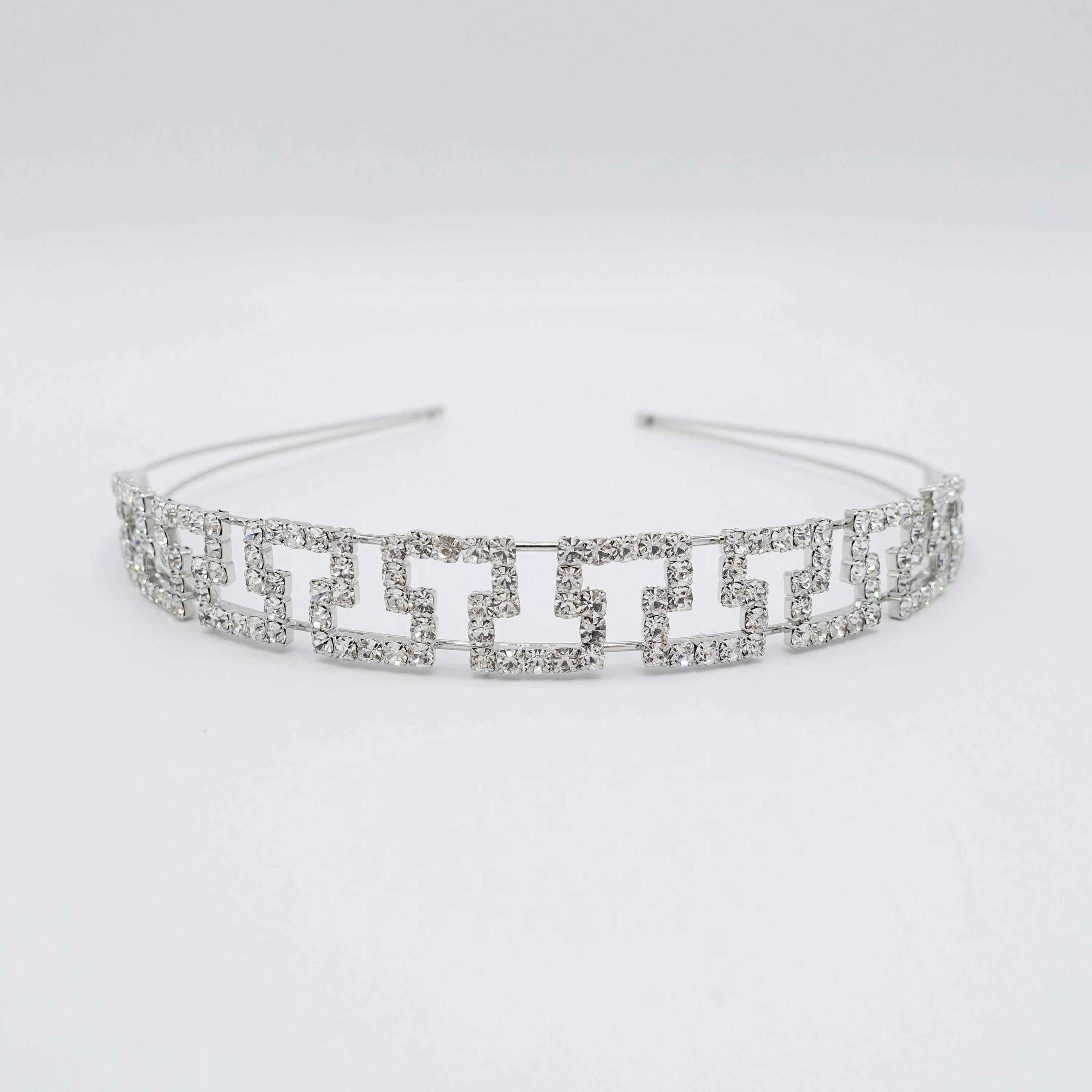 rhinestone maze headband double hairband bling hair accessory for women