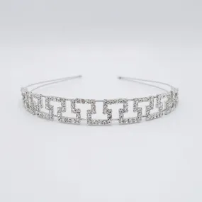 rhinestone maze headband double hairband bling hair accessory for women