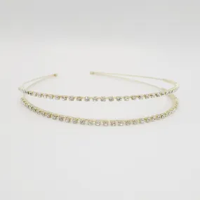 rhinestone thin headband bling jewel hairband for women