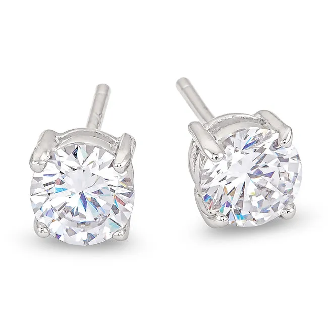 Rita Round Cut Stud Earrings –4mm | 0.25ct