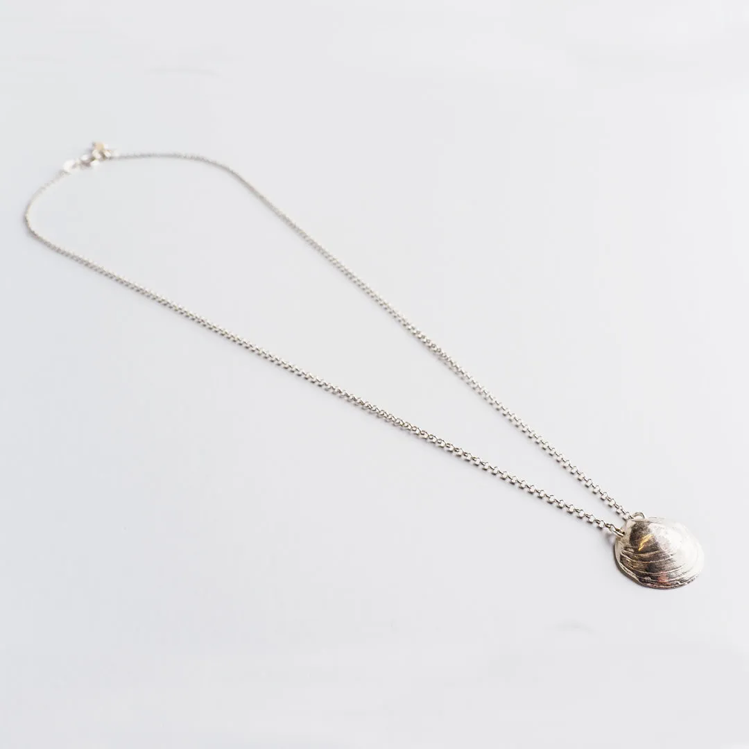 Romantic clam - chain necklace - silver 925