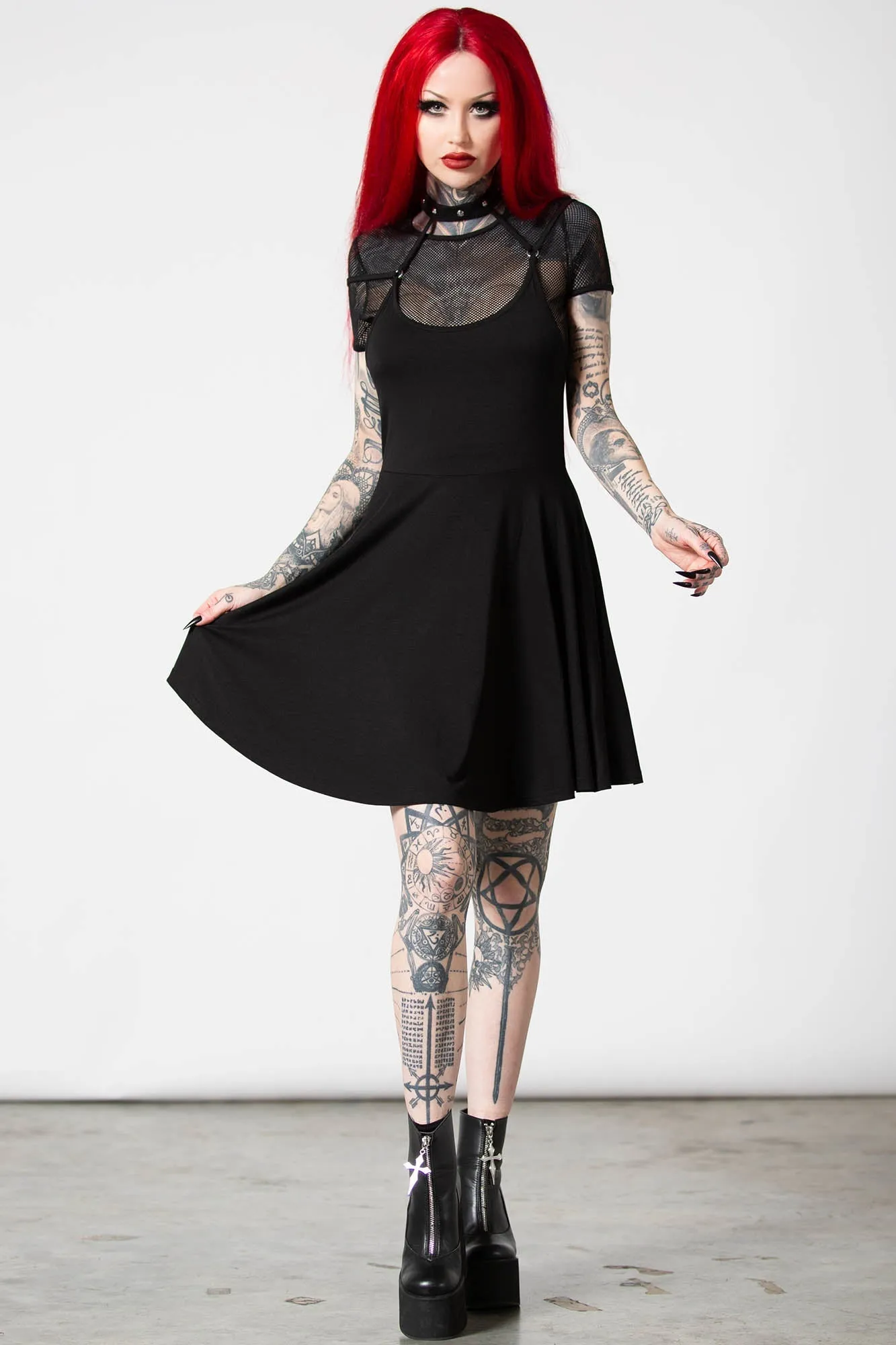 Rotten Luck Skater Dress - Resurrect