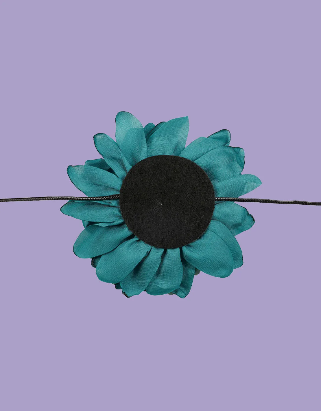 Satin big flower choker