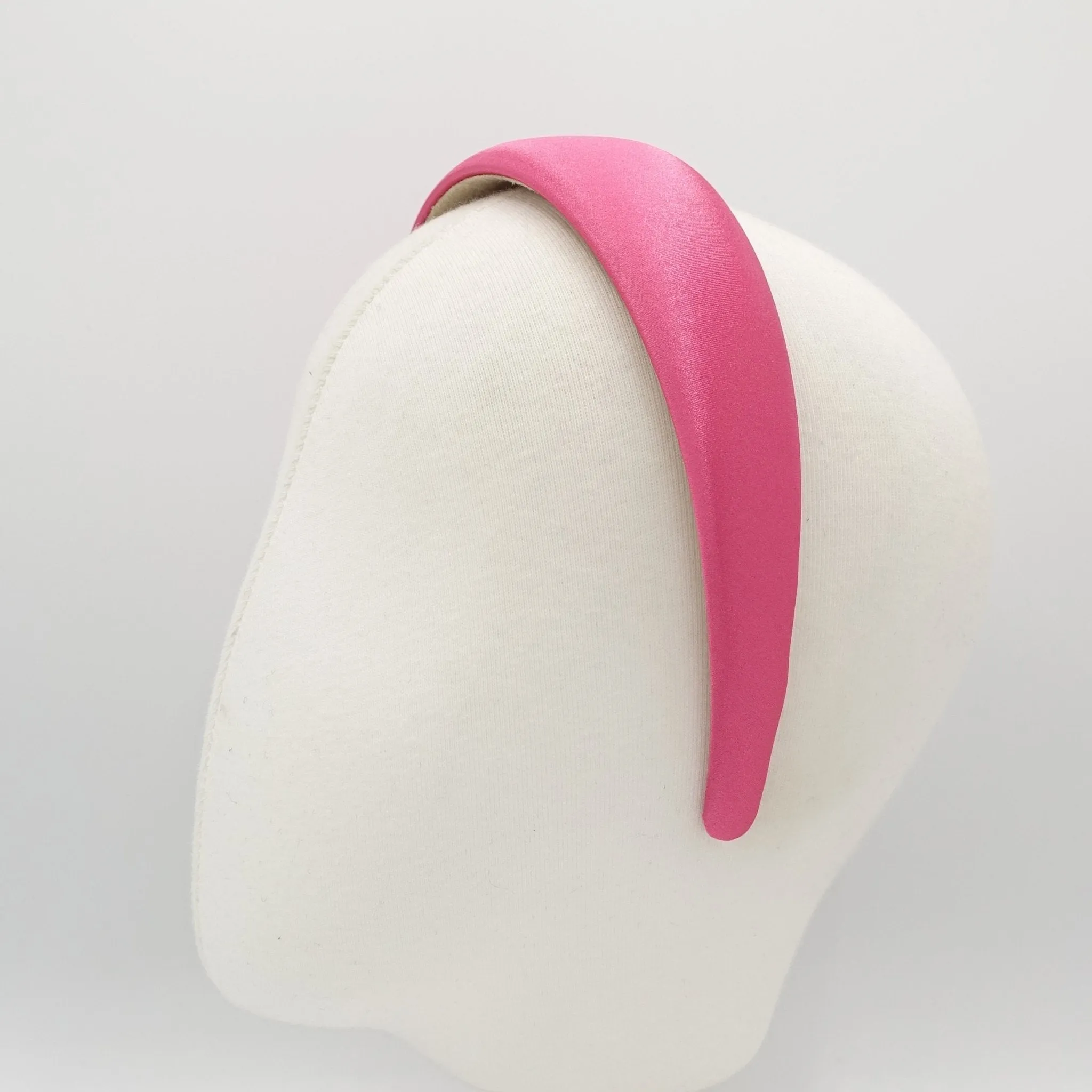 satin padded headband colorful basic women hairband hair accessory