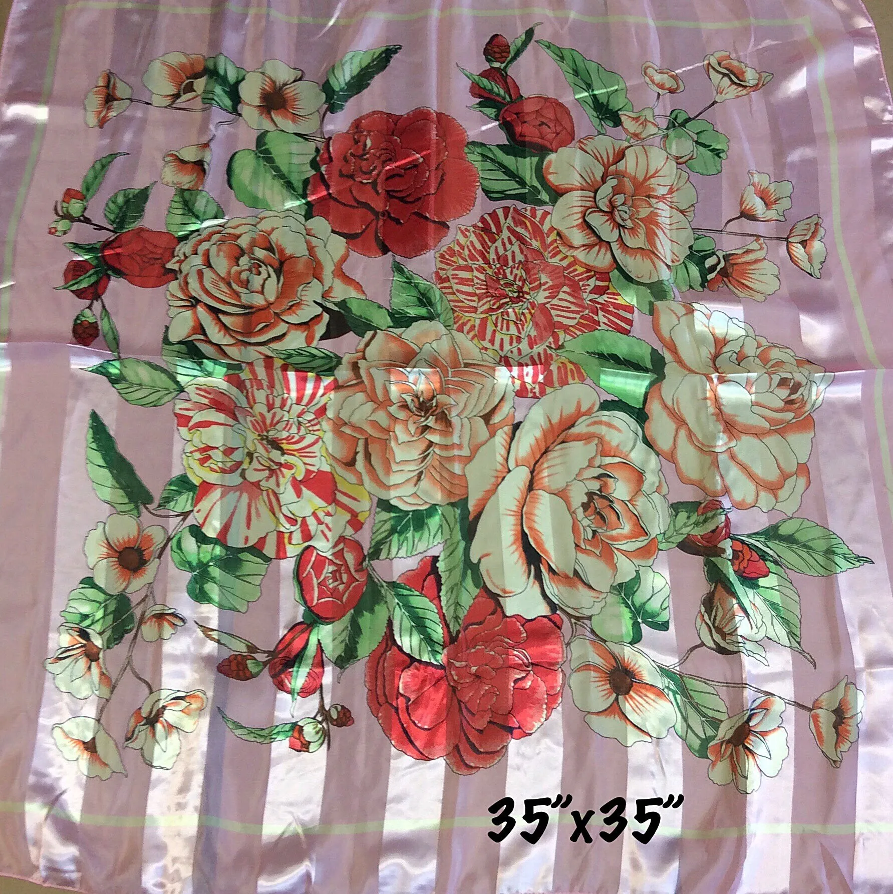 Satin Silky Scarf 35”X35”