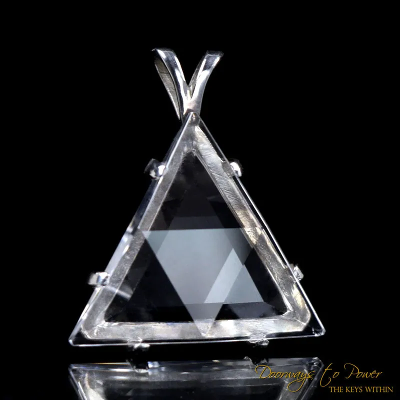 Satyaloka Azeztulite Star of David Vogel Crystal Pendant (RARE)