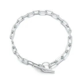 SAXON STERLING SILVER GRADUATING CHAIN LINK CHOKER