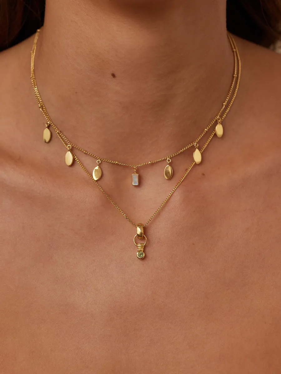 Serena Apatite Gold Necklace