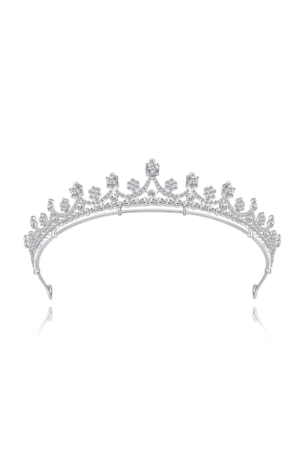 Shinny Zircons Delicate Royal Bridal Alloy Tiara