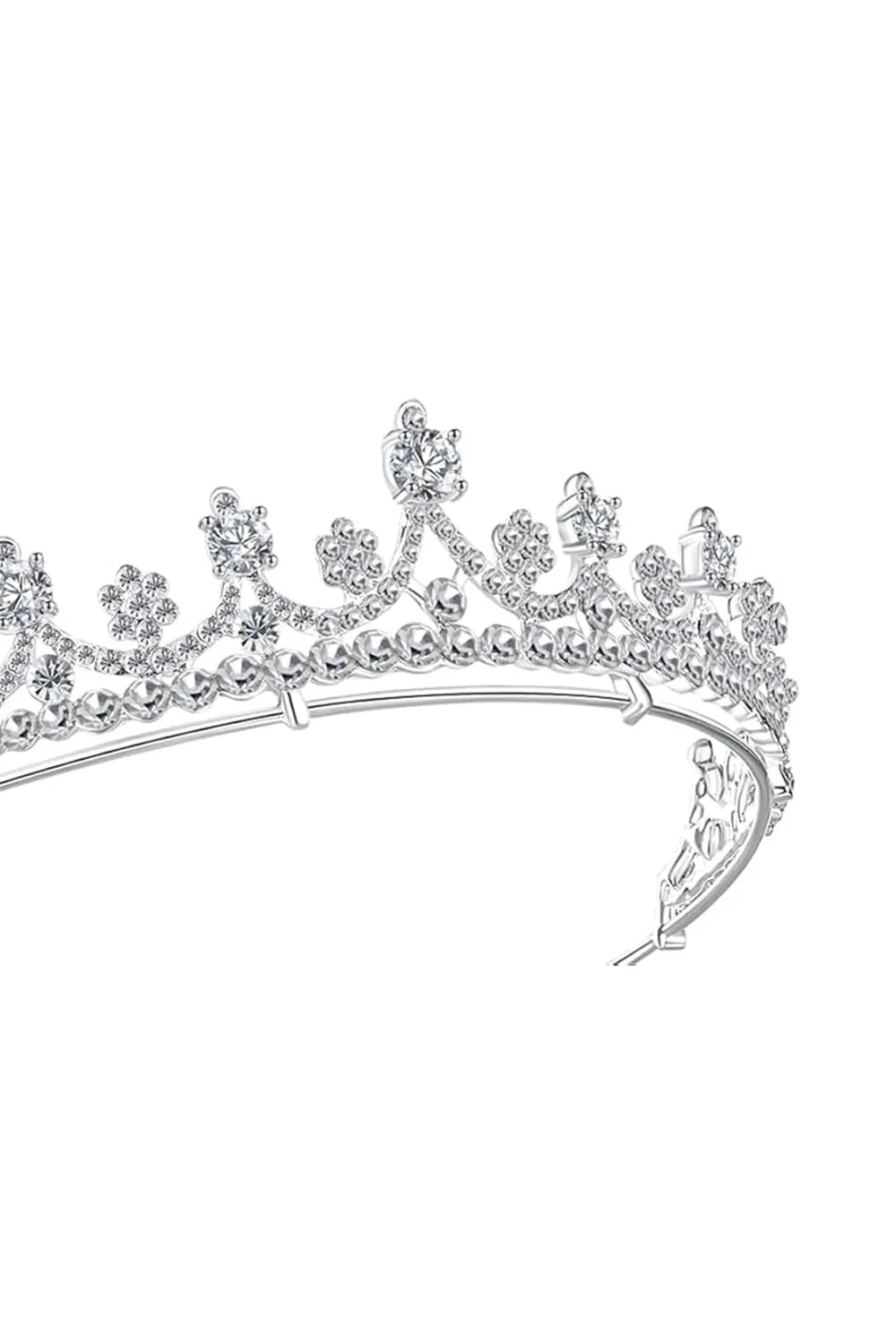 Shinny Zircons Delicate Royal Bridal Alloy Tiara