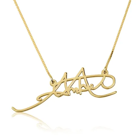 Signature Necklace 14k Gold