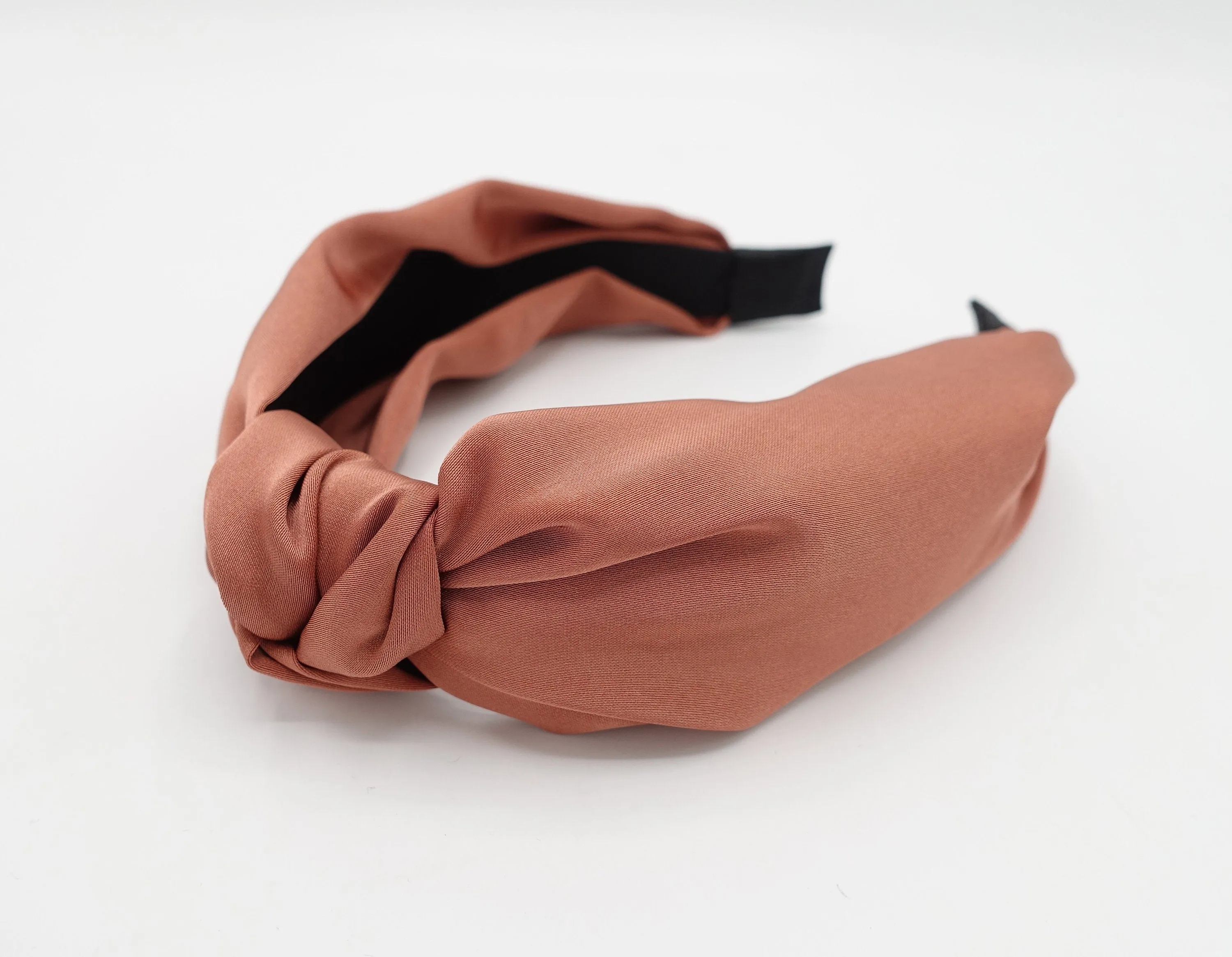 silk satin top knot headband Fall Winter color hairband glossy women hair accessory