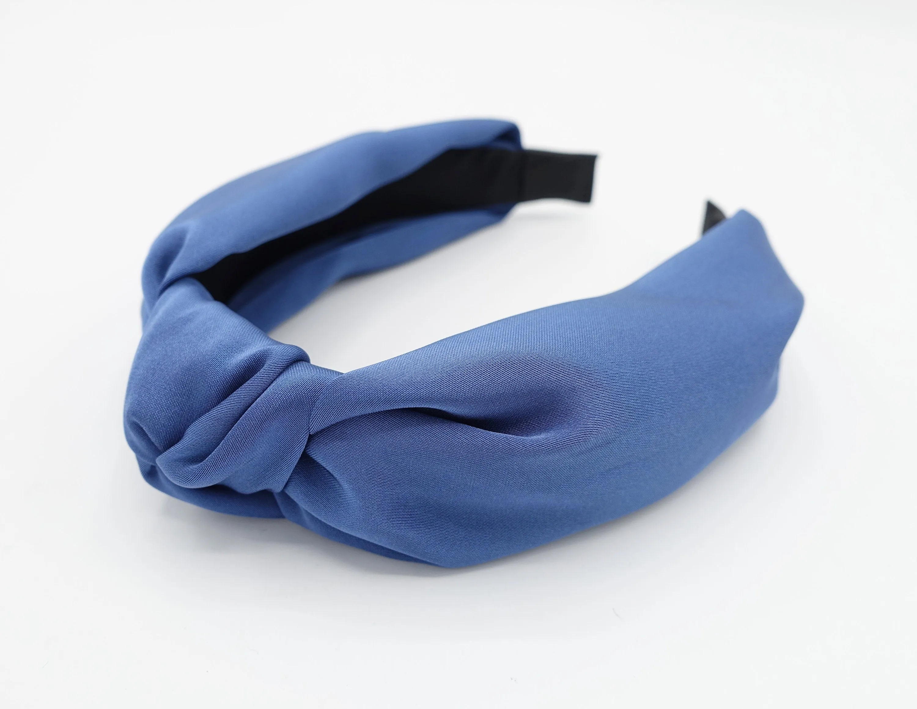 silk satin top knot headband Fall Winter color hairband glossy women hair accessory