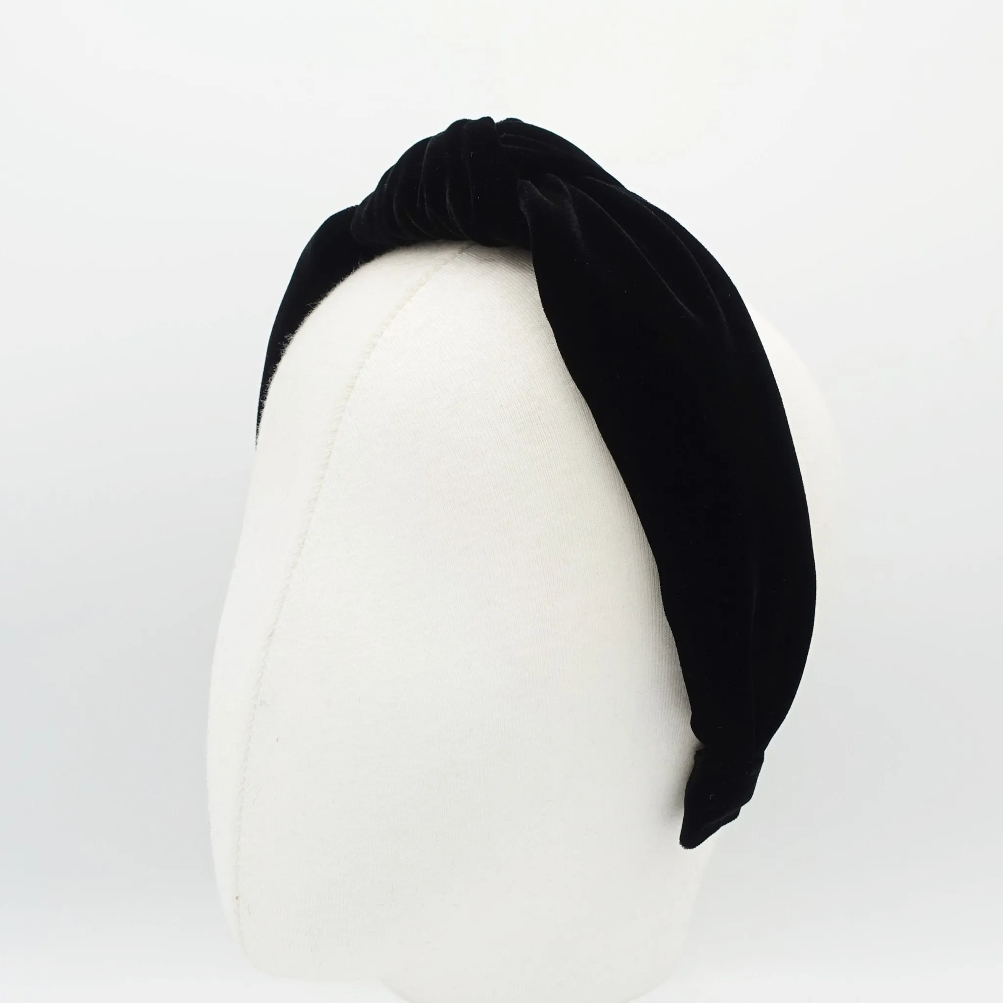 silk velvet headband luxury fabric knot hairband