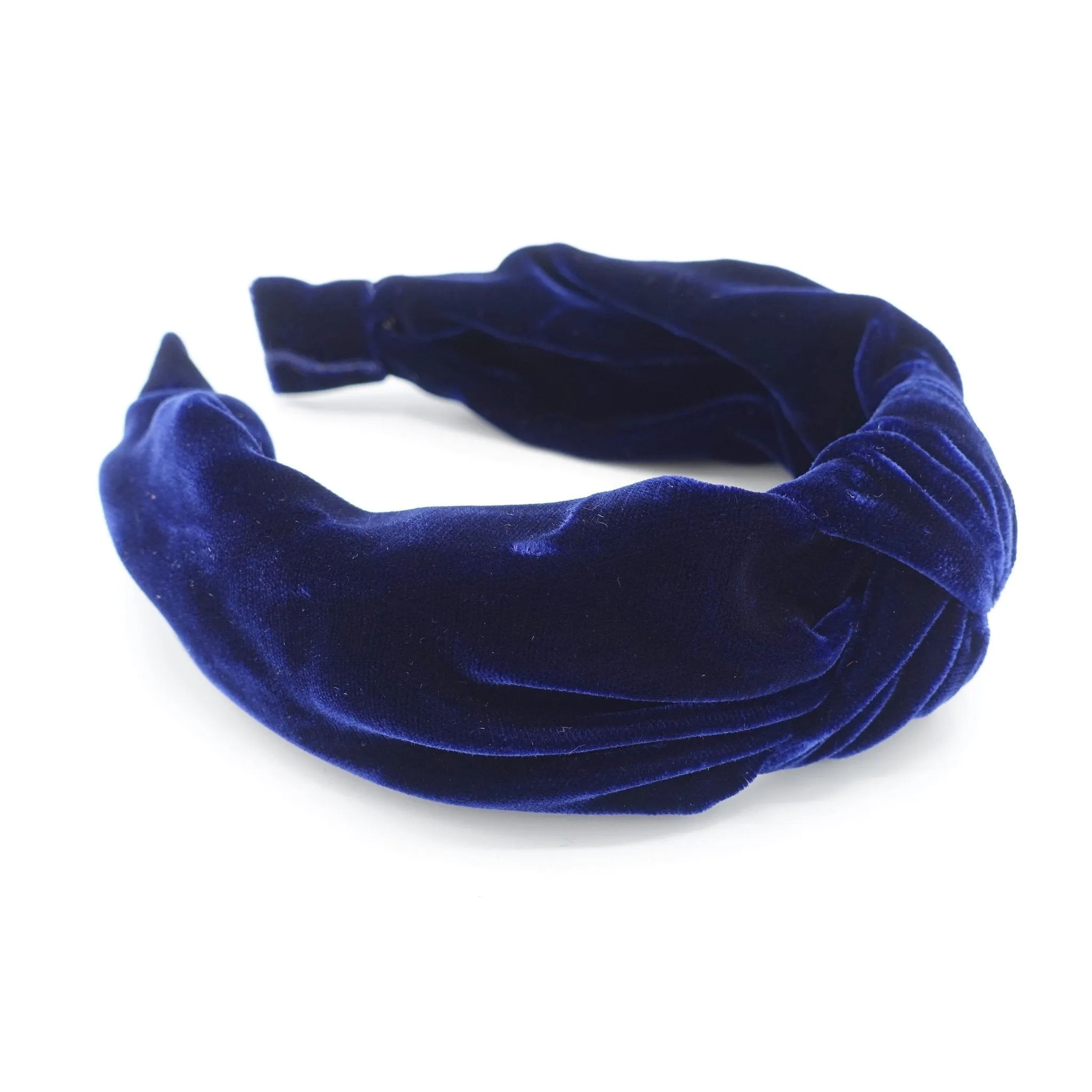 silk velvet headband luxury fabric knot hairband