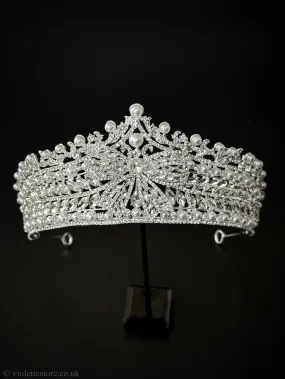 Silver Bow Tiara