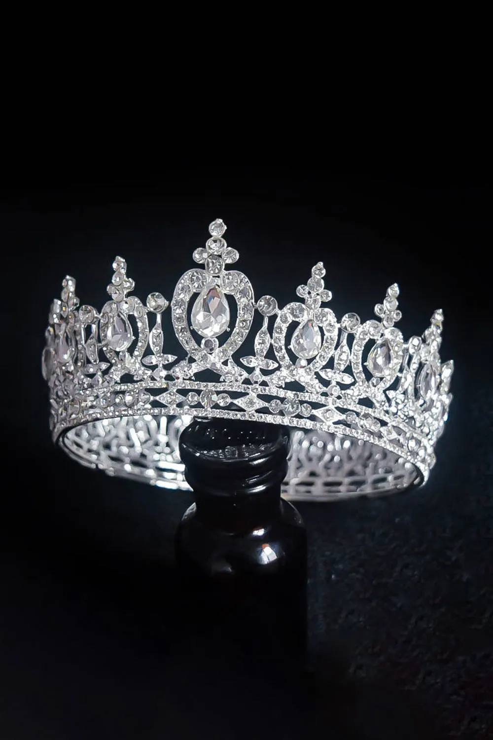 Silver Majestic Vintage Bridal Tiara