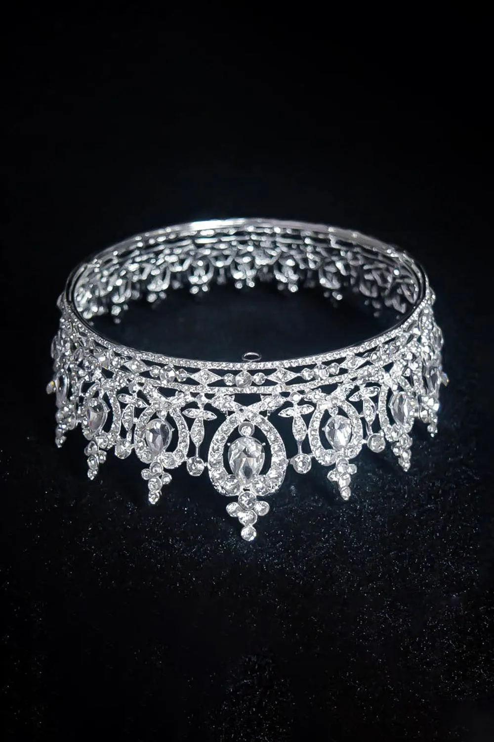 Silver Majestic Vintage Bridal Tiara