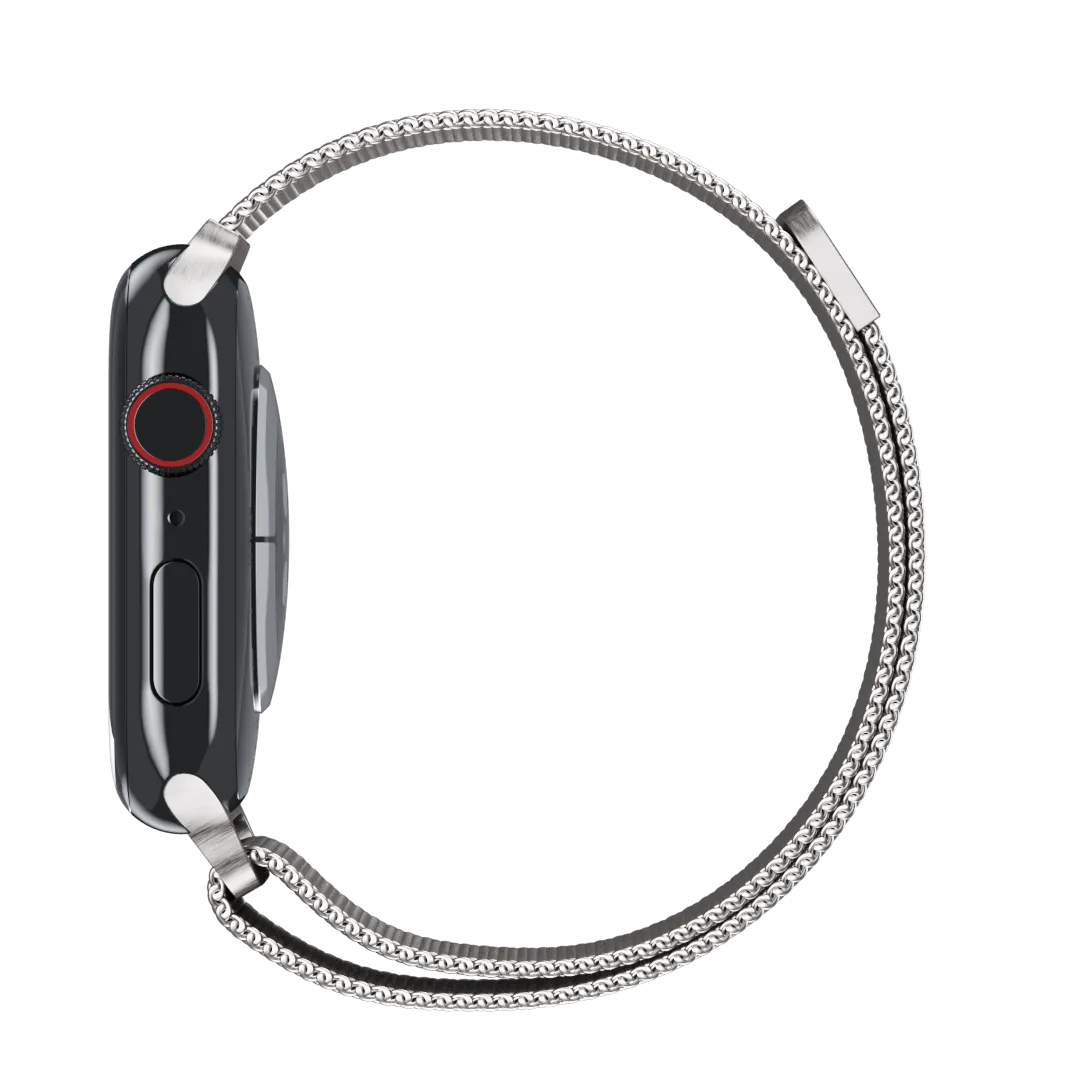 Silver Milanese Loop for Apple Watch