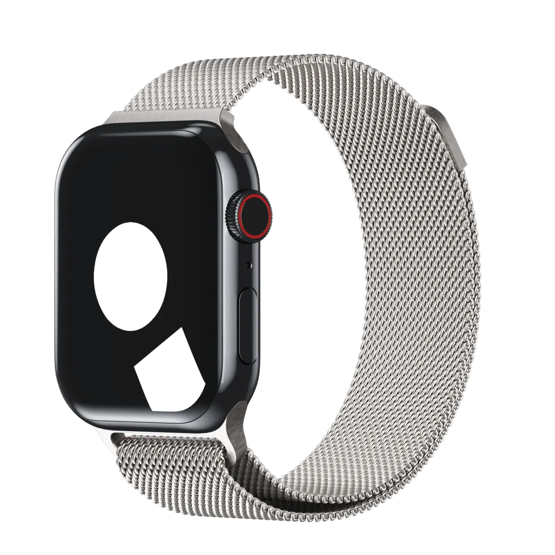 Silver Milanese Loop for Apple Watch