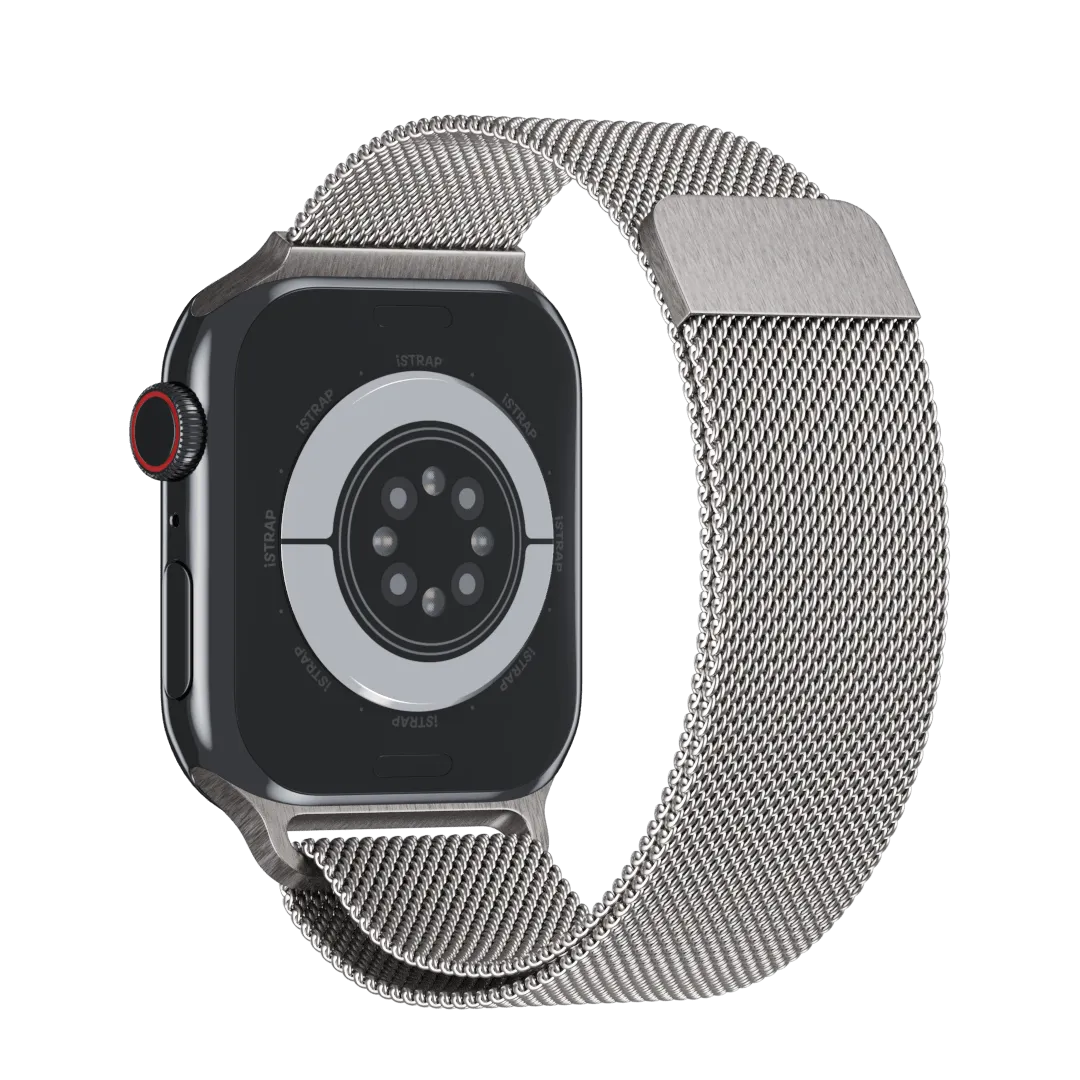 Silver Milanese Loop for Apple Watch