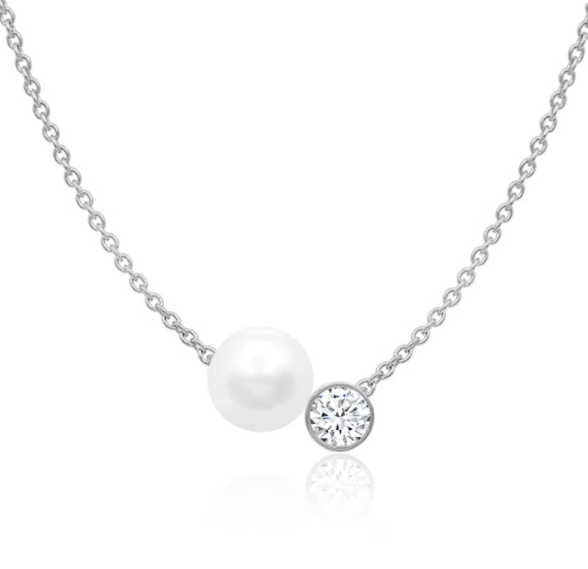 Single Pearl 16'' 1'' 1'' Extending Necklace