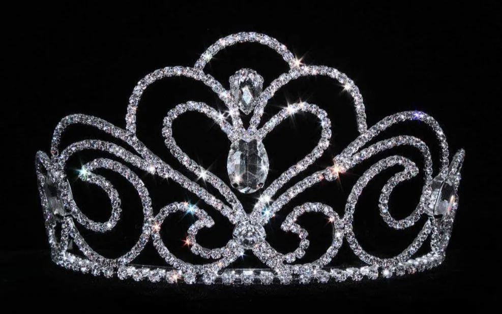 Sky Princess 3.25" Crystal Rhinestone Silver Tiara