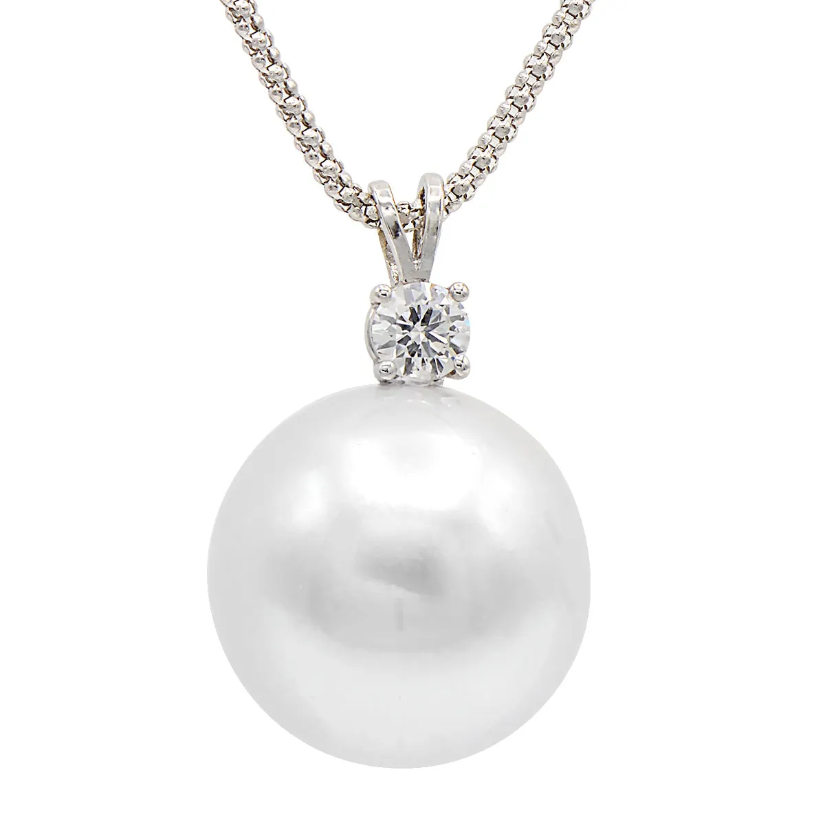 South Sea Pearl and Diamond Pendant