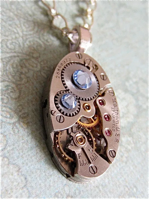 Steampunk Pendant - Celestrial - Steampunk Necklace - Upcycled jewelry