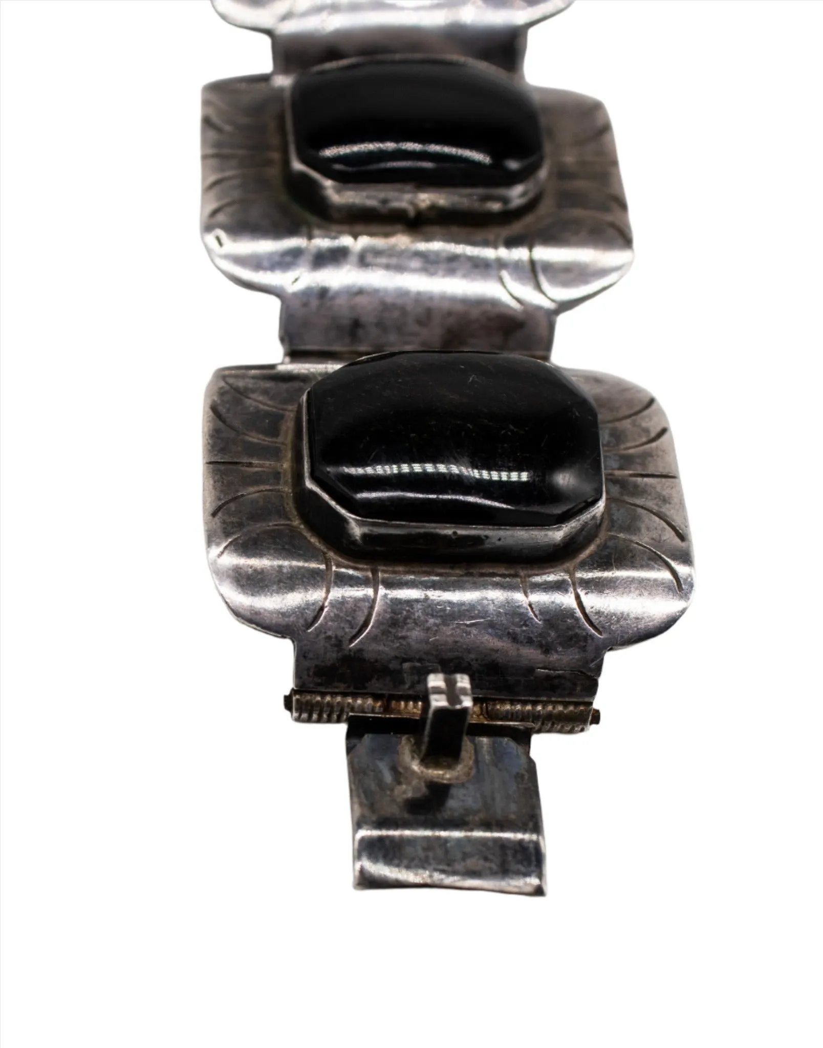 Sterling & Black Onyx Bracelet 1960s