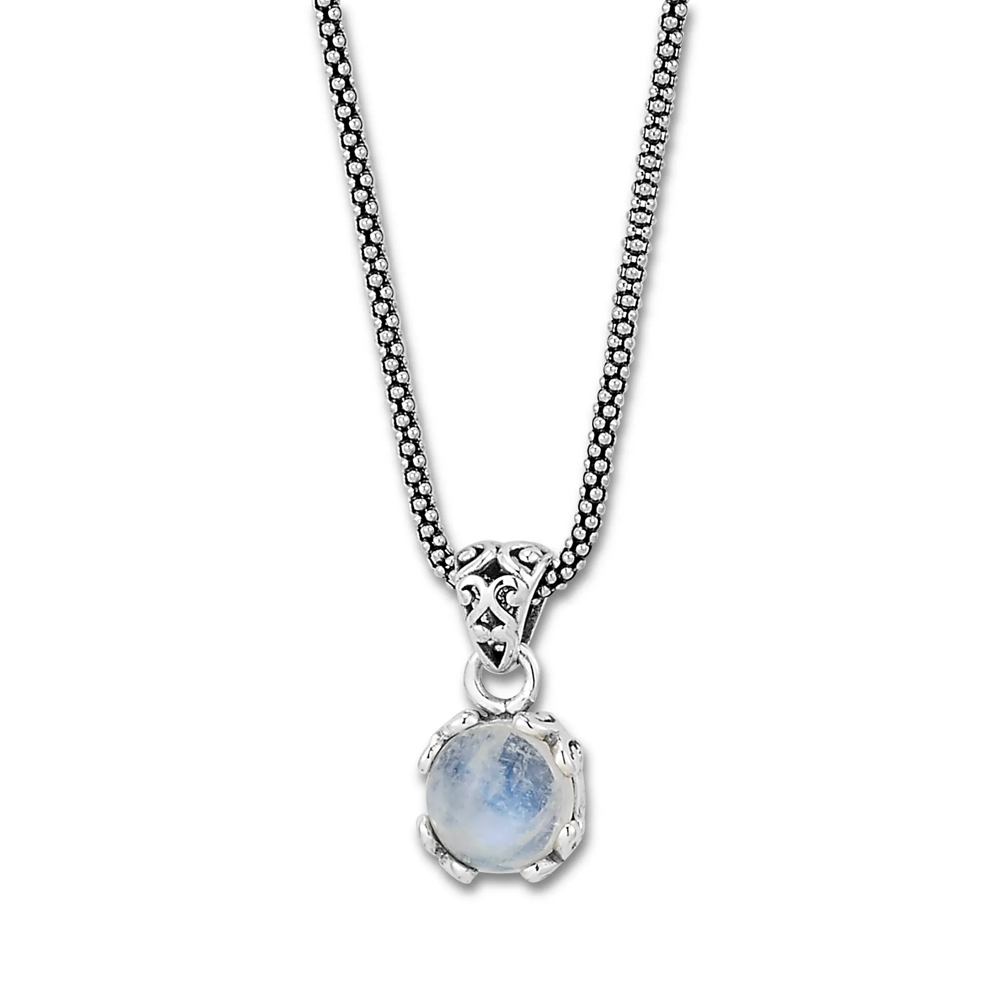 Sterling Silver Moonstone Necklace