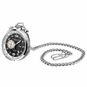 Stuhrling Original Monaco Quartz Black Dial Men's Pocket Watch M13577