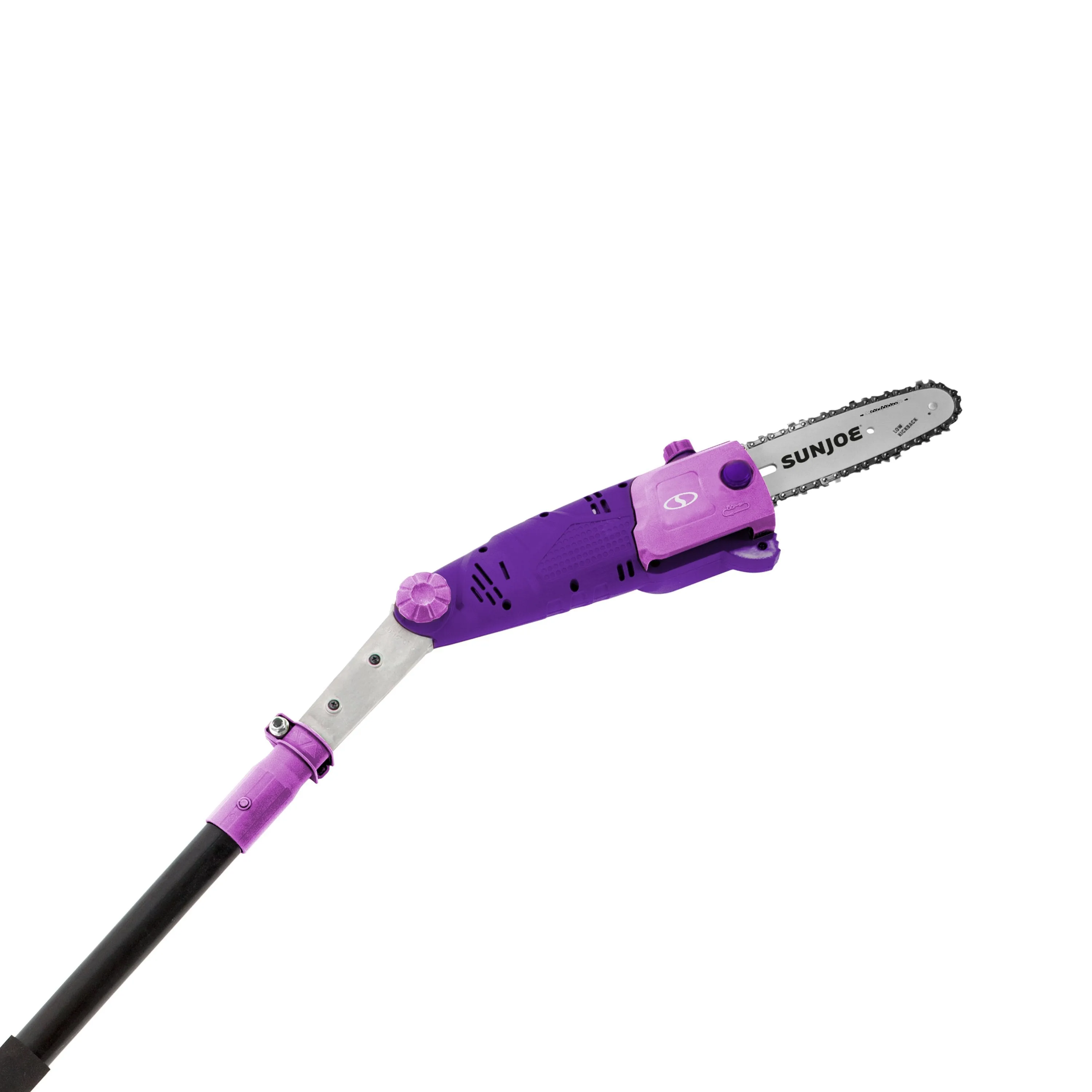 Sun Joe SWJ802E-PRP Electric Multi-Angle Pole Chain Saw | 8 inch | 6.5 Amp (Purple)