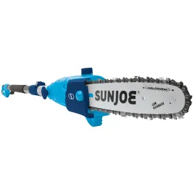 Sun Joe SWJ803E-BLU Electric Multi-Angle Pole Chain Saw | 10 inch | 8.0 Amp (Sky Blue)