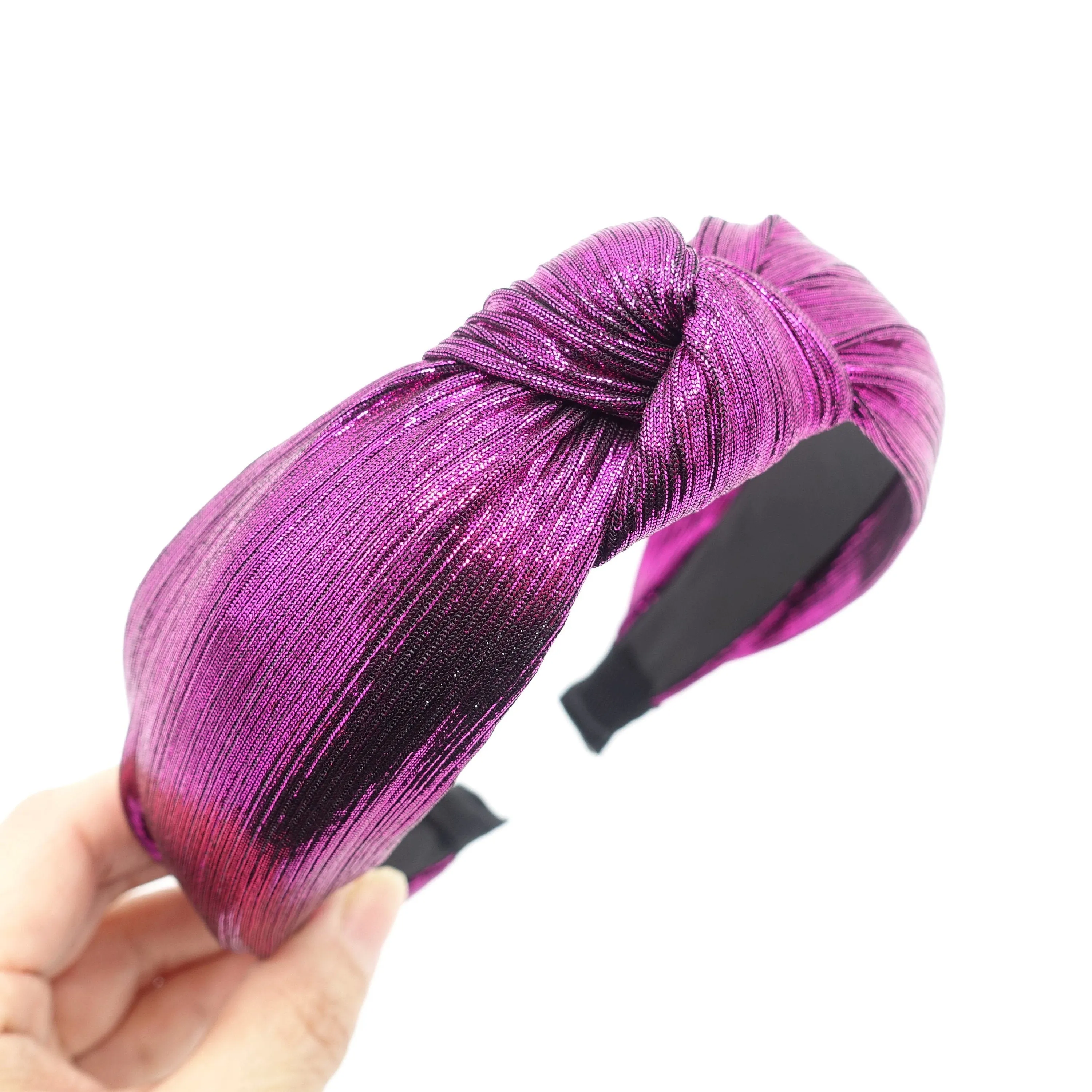 super glossy knot headband glitter hairband women hair accessory