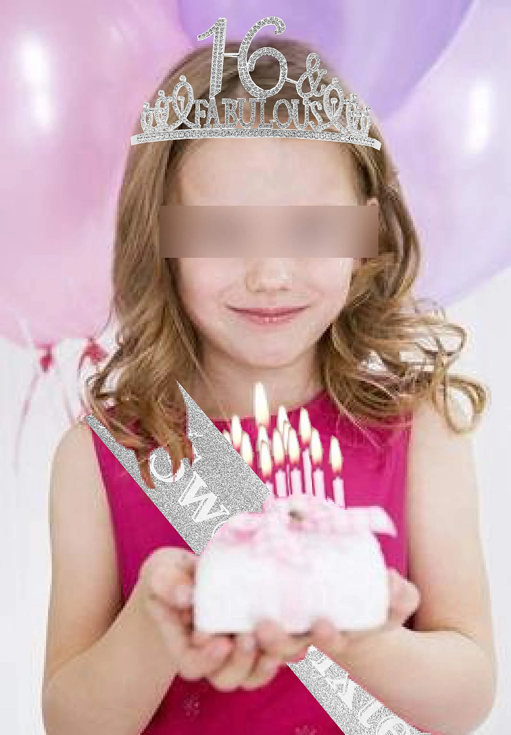 Sweet 16 Gifts for Girls, Sweet 16 Birthday Decorations, Sweet 16 Tiara Silver, Sweet 16