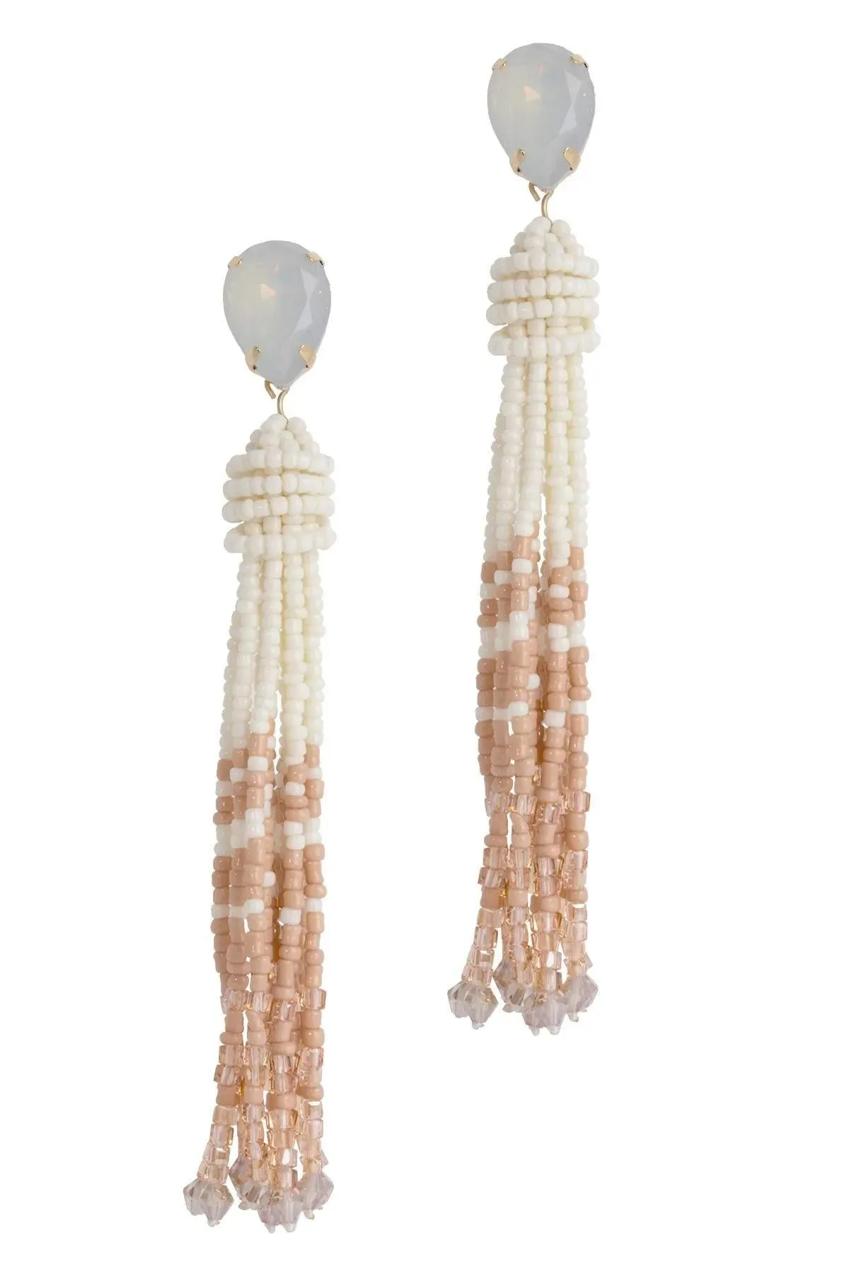 Tassel Beaded Statement Earrings