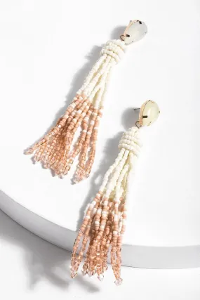 Tassel Beaded Statement Earrings