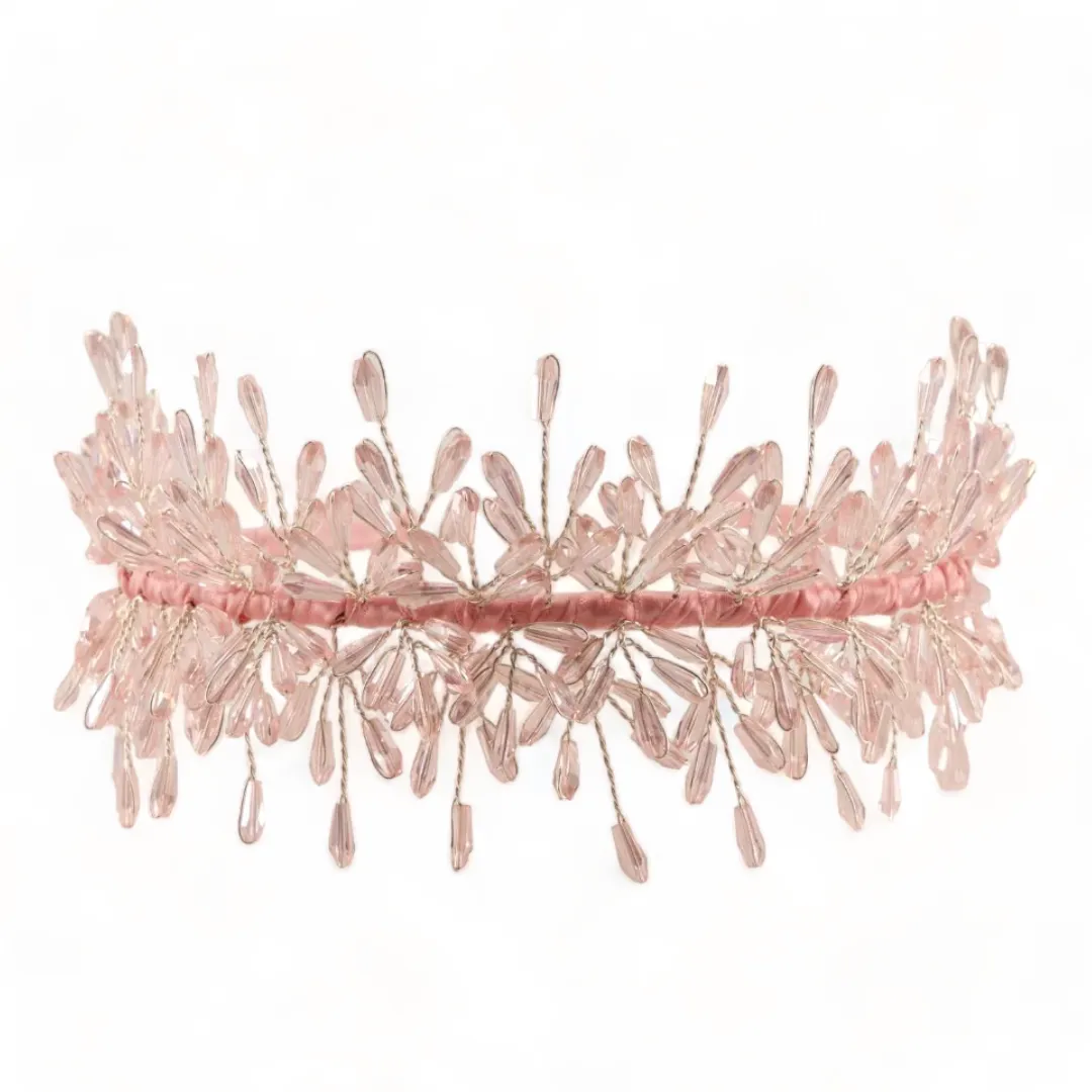 The Laelyn Girls Pink Crystal Headband