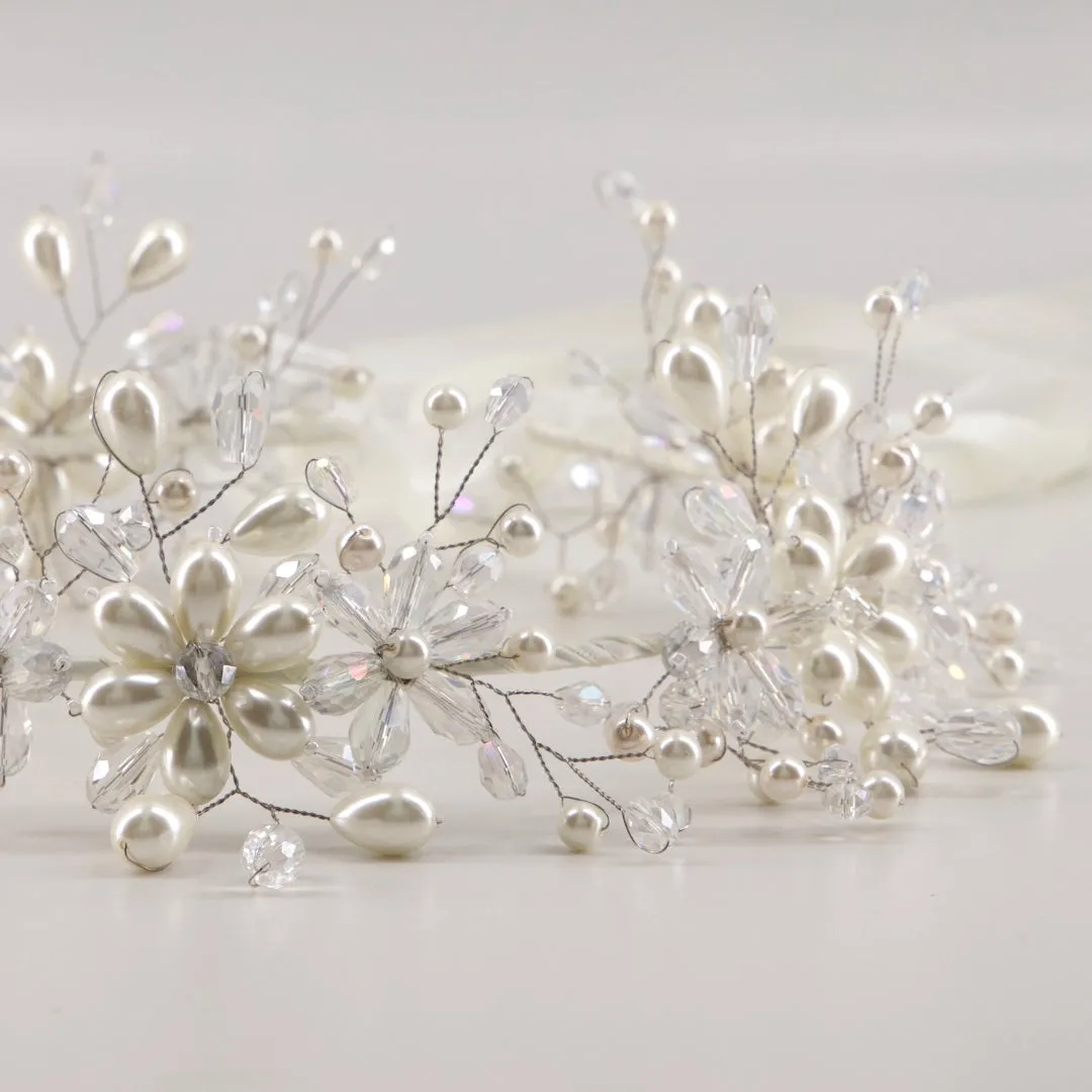 The Starr Pearl Designer Hair Garland