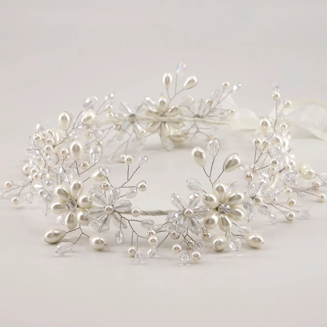 The Starr Pearl Designer Hair Garland