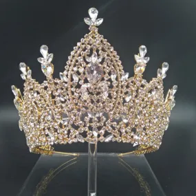 Tiara Bridal Crown Pageant Wedding Hair Accessories Royal Zirconia Imperial Crown