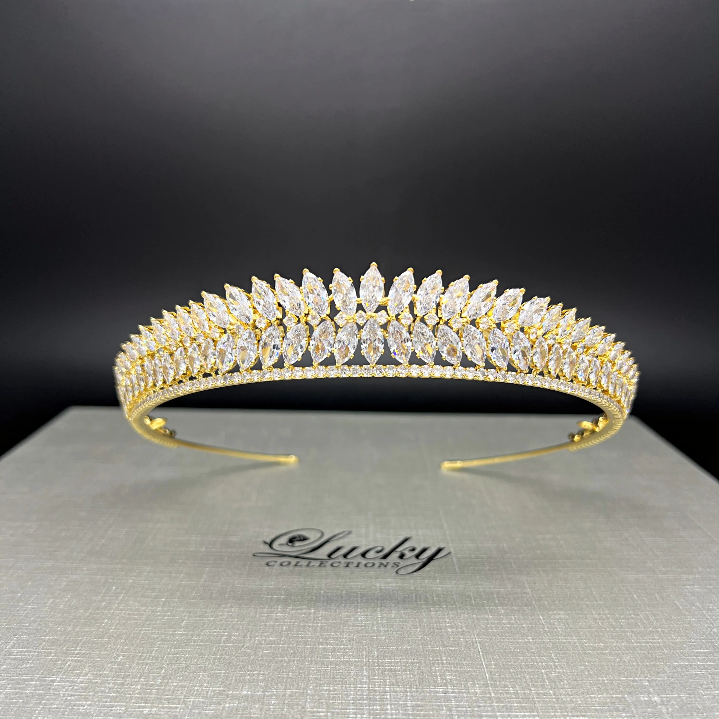 Tiara, Cubic Zirconia Bridal ,Bridesmaid, Maid of Honor exclusively by Lucky Collections ™