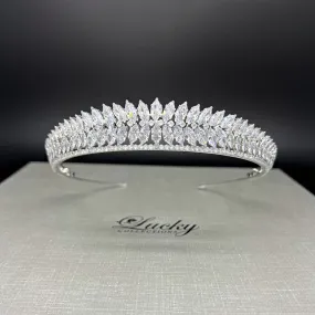 Tiara, Cubic Zirconia Bridal ,Bridesmaid, Maid of Honor exclusively by Lucky Collections ™