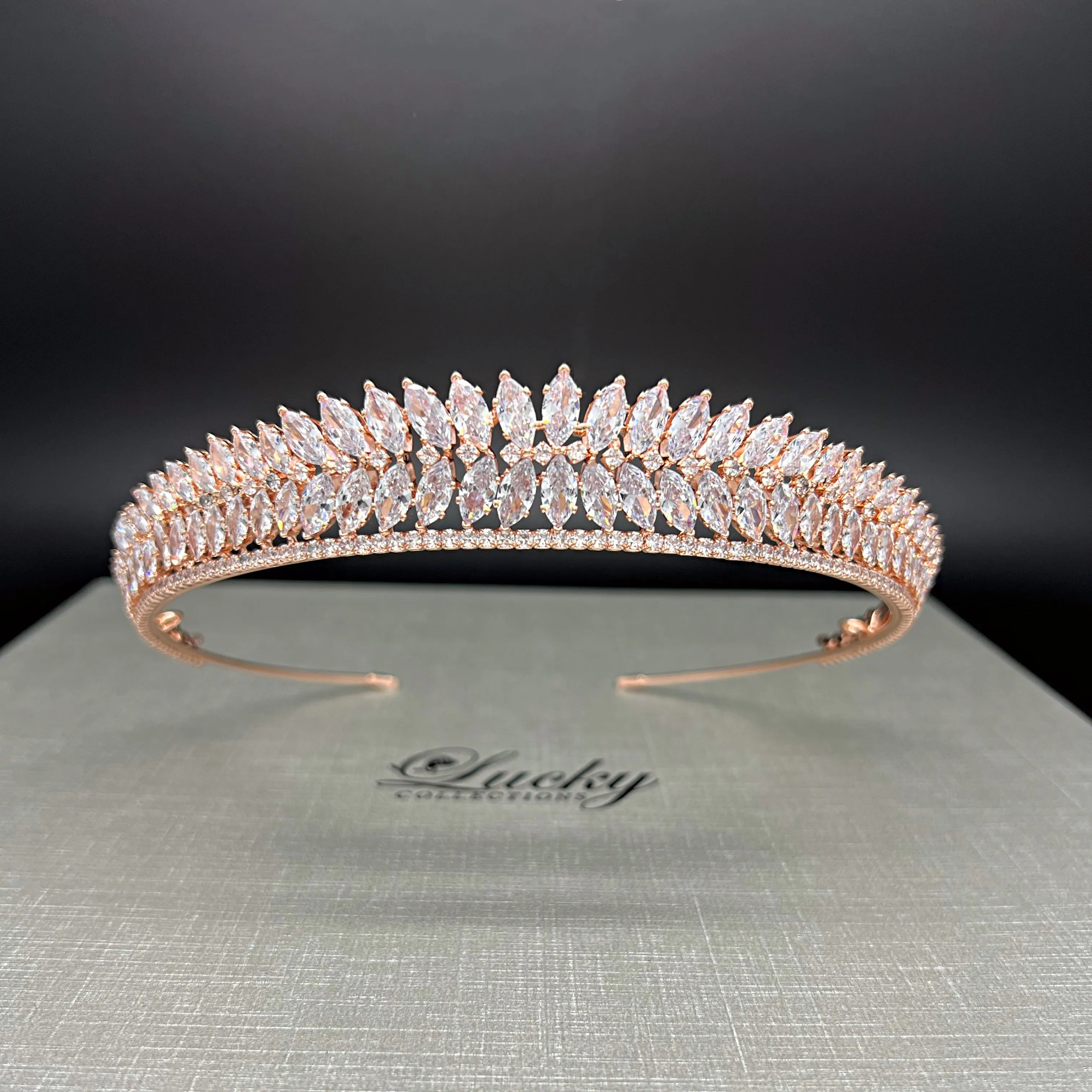 Tiara, Cubic Zirconia Bridal ,Bridesmaid, Maid of Honor exclusively by Lucky Collections ™