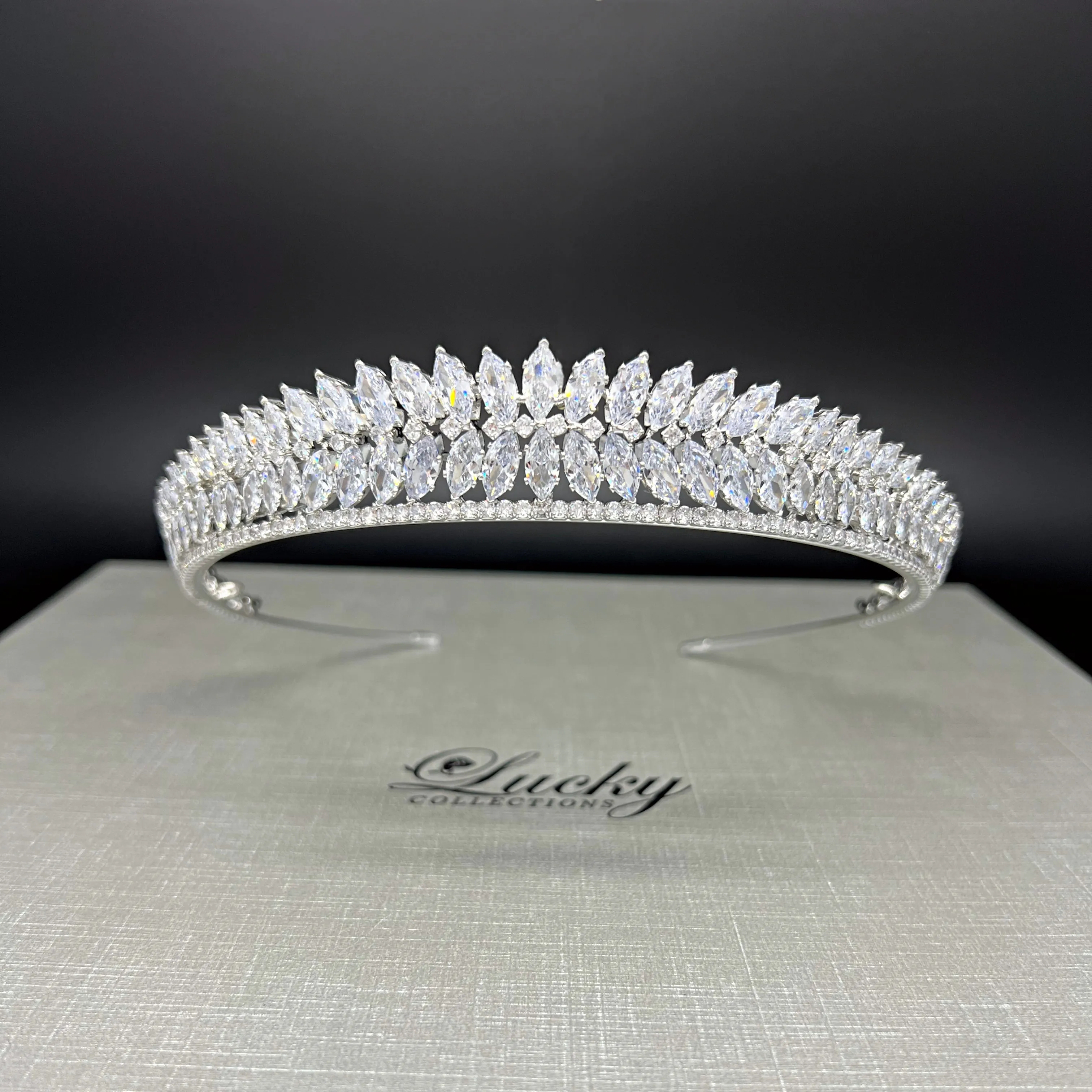 Tiara, Cubic Zirconia Bridal ,Bridesmaid, Maid of Honor exclusively by Lucky Collections ™