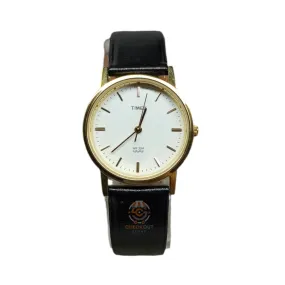 Timex – Original – Quartz – Golden/White - Black Strap - 34mm - Unisex Watch