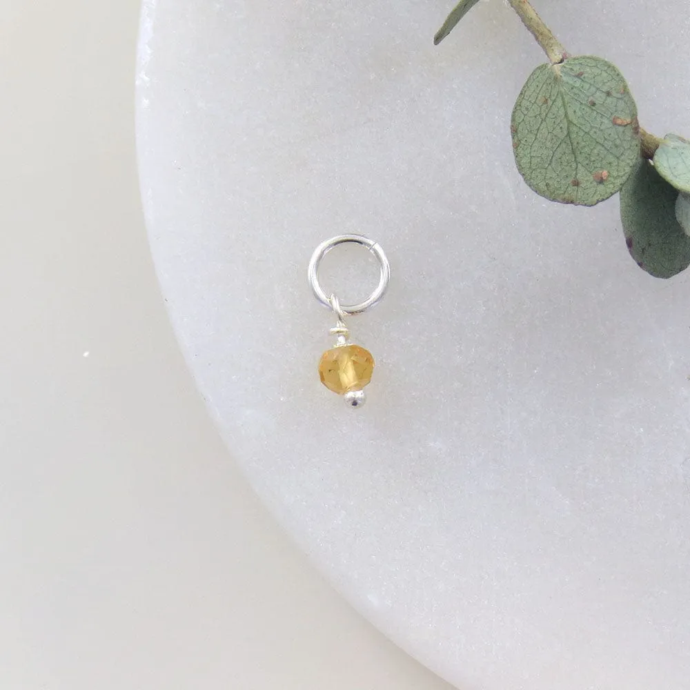 Tiny November Birthstone - Citrine