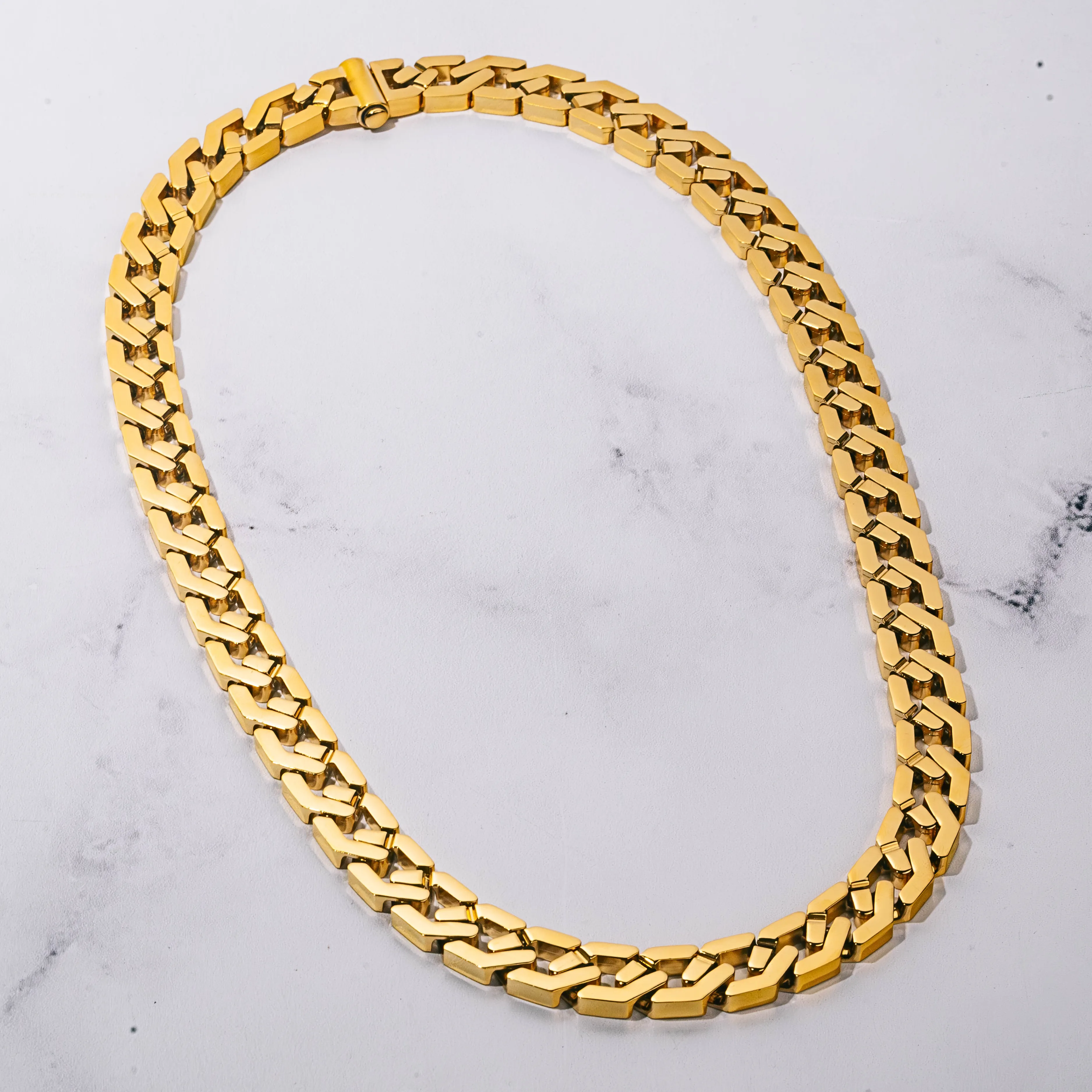 TITAN Chain 2pc. Set 18K Gold - 10mm